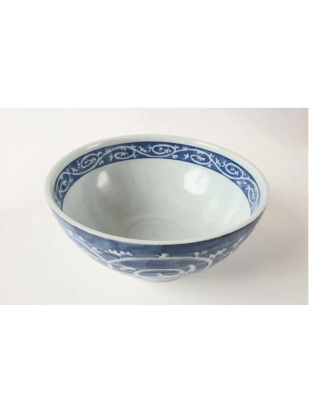 Mino ware Japan Ceramics Ramen Noodle Donburi BlueKarakusa Pattern made in Japan